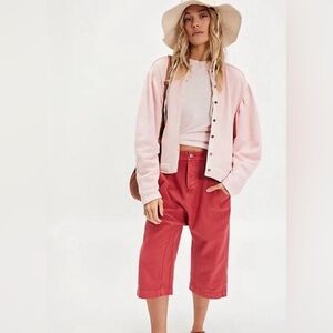 🌟NWT🌟Free People Nomad Cardi Pink-Chalk Button-Up Cardi